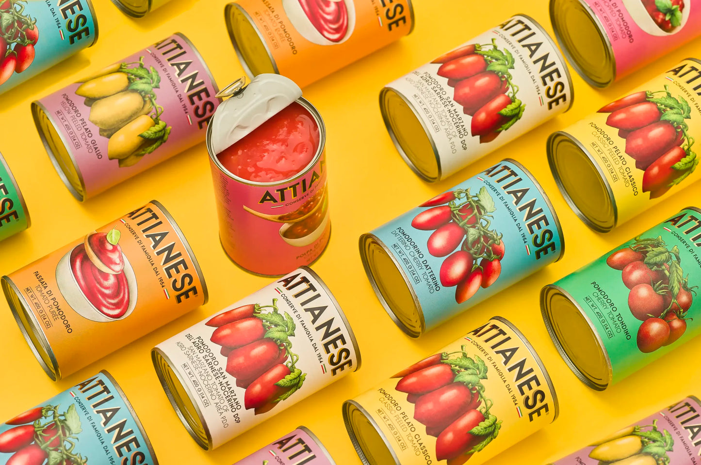 ATTIANESE Polpa di pomodoro - 400g Fruchtige Tomatenstückchen aus Italien