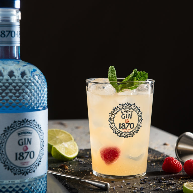 BERTAGNOLLI - Gin 1870 Raspberry und Blueberry Dry Gin - 70cl.