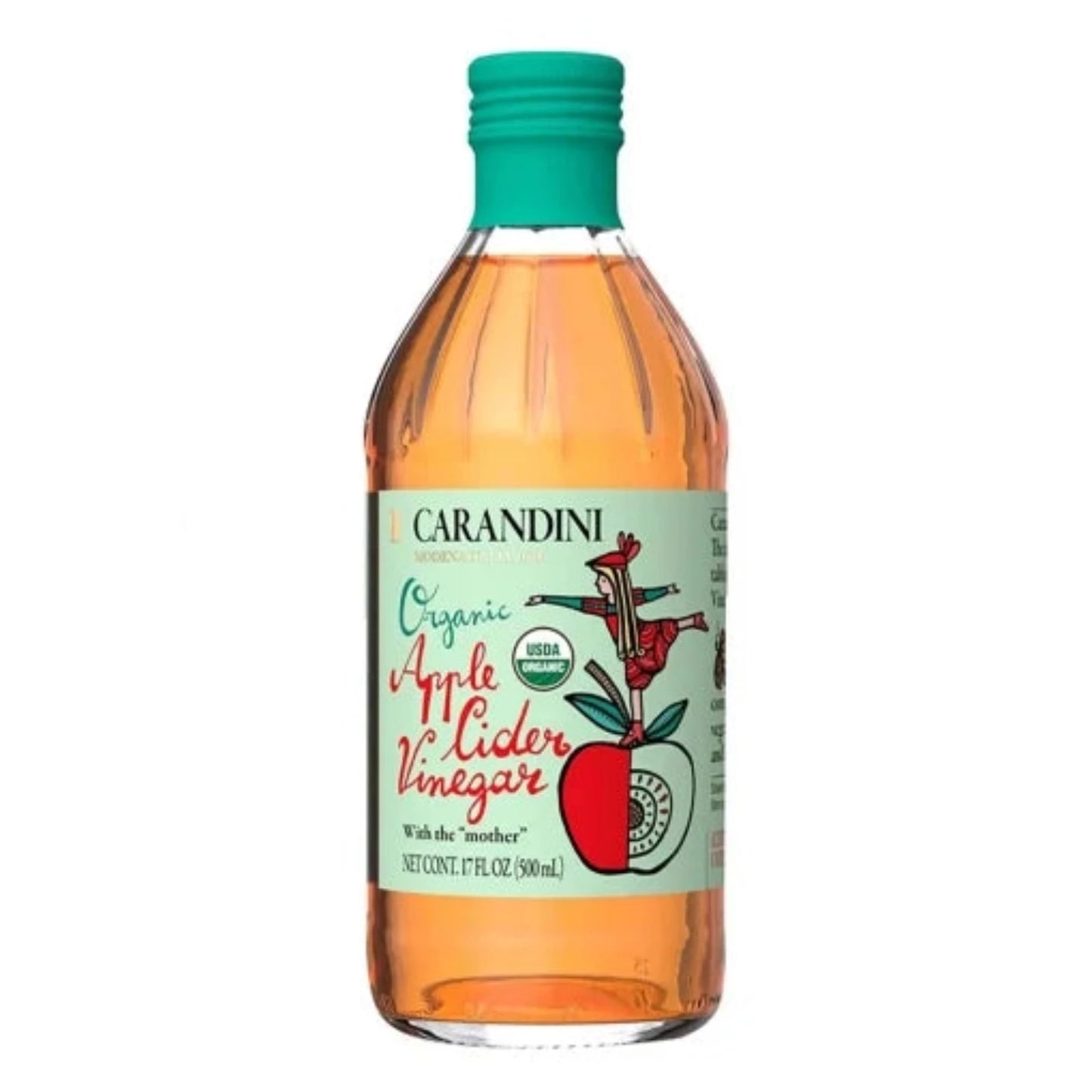 CARANDINI Biologischer Apfelessig mit "Mutter" naturtrüb 500 ml