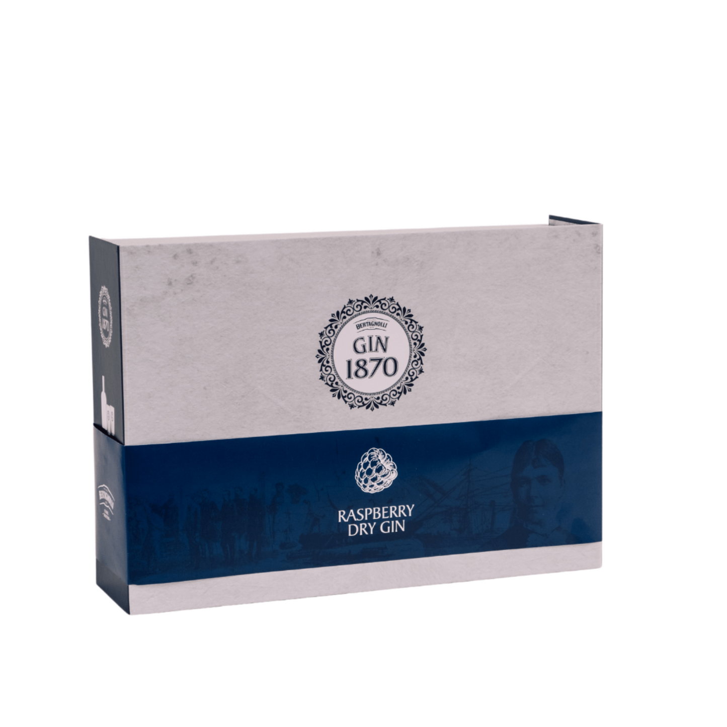 Gin1870 Raspberry Dry Gin Geschenkset mit 2 Gläsern