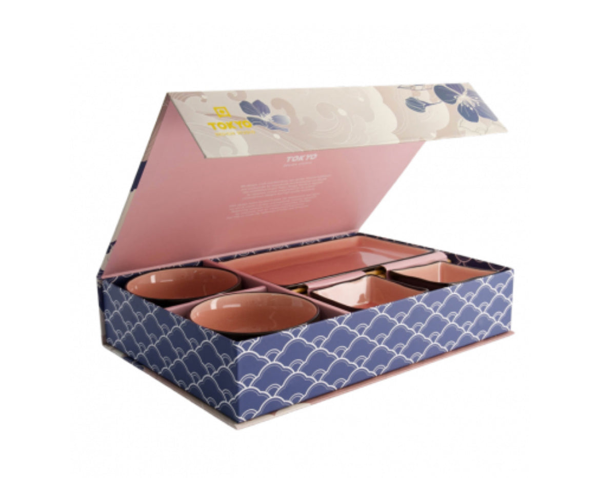 TOKIO DESIGN STUDIO - Sushiset, 8er-Set - Geschenkset in 3 verschiedenen Farben