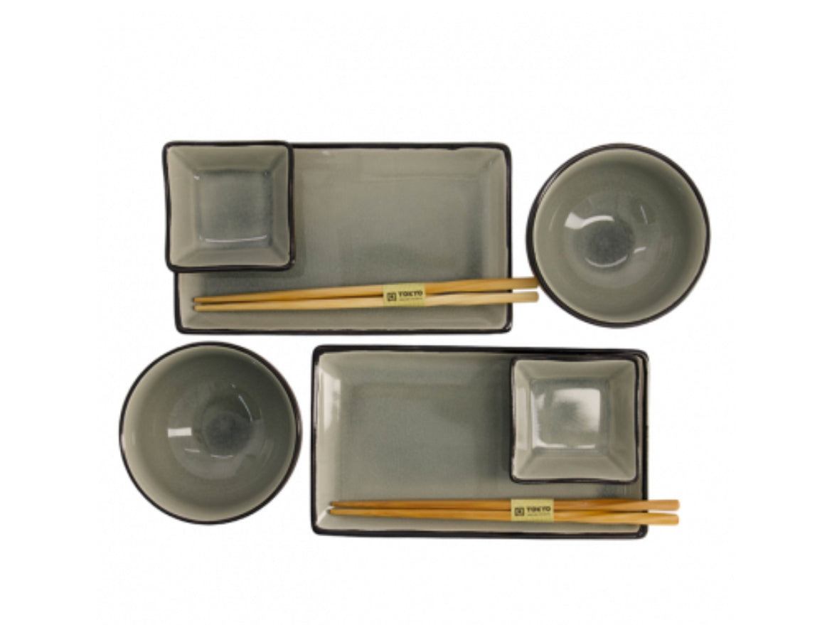 TOKIO DESIGN STUDIO - Sushiset, 8er-Set - Geschenkset in 3 verschiedenen Farben