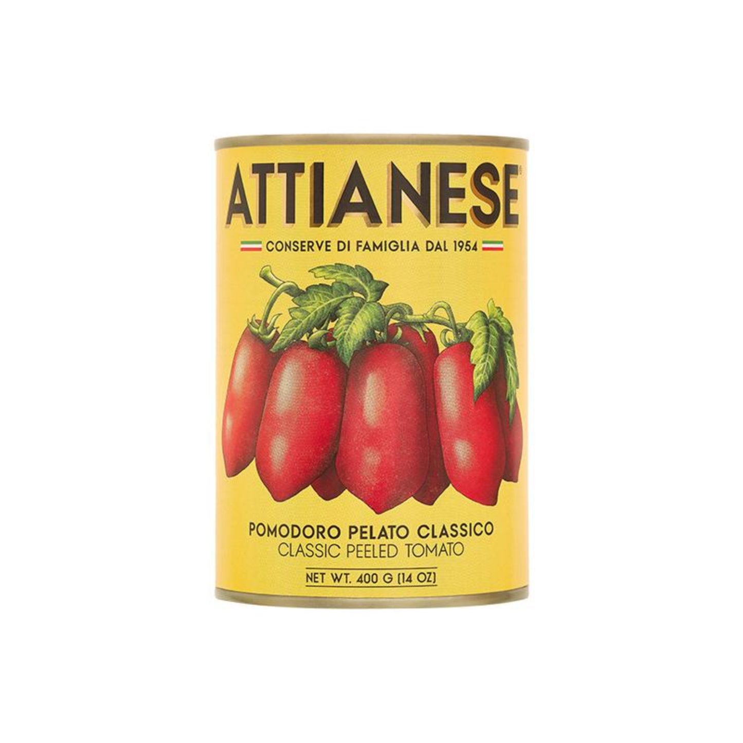 ATTIANESE - Pomodoro pelato classico 400g – Geschälte Tomaten Authentische Geschmack aus Salerno