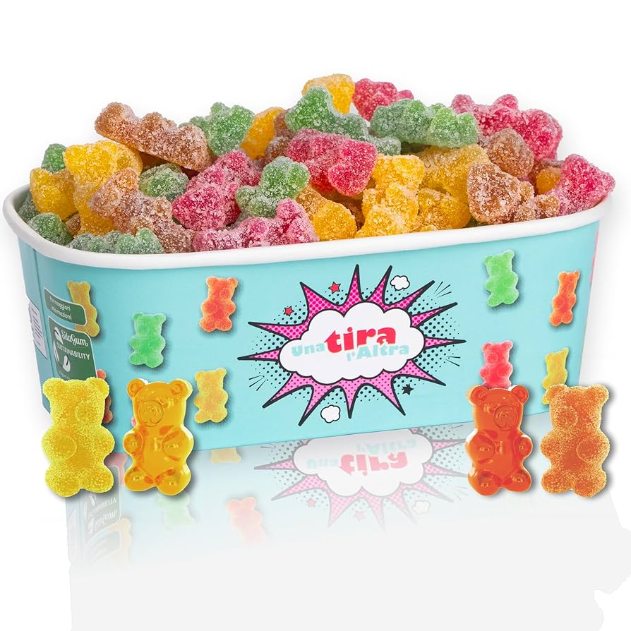 SilaGum Orsetti Frizzanti – Fruchtige Gummibärli aus Kalabrien - 450g
