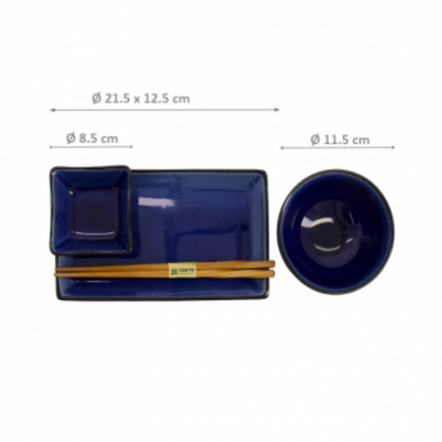 TOKIO DESIGN STUDIO - Sushiset, 8er-Set - Geschenkset in 3 verschiedenen Farben