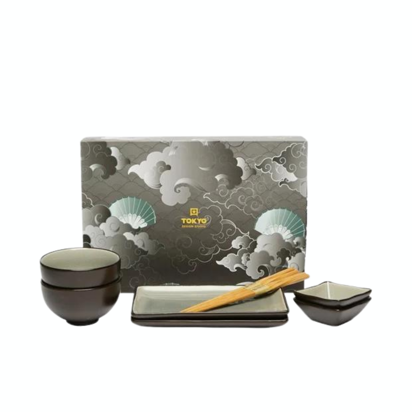 TOKIO DESIGN STUDIO - Sushiset, 8er-Set - Geschenkset in 3 verschiedenen Farben