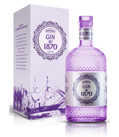 BERTAGNOLLI - Gin 1870 Raspberry und Blueberry Dry Gin - 70cl.