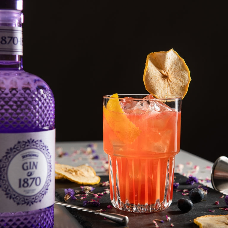 BERTAGNOLLI - Gin 1870 Raspberry und Blueberry Dry Gin - 70cl.
