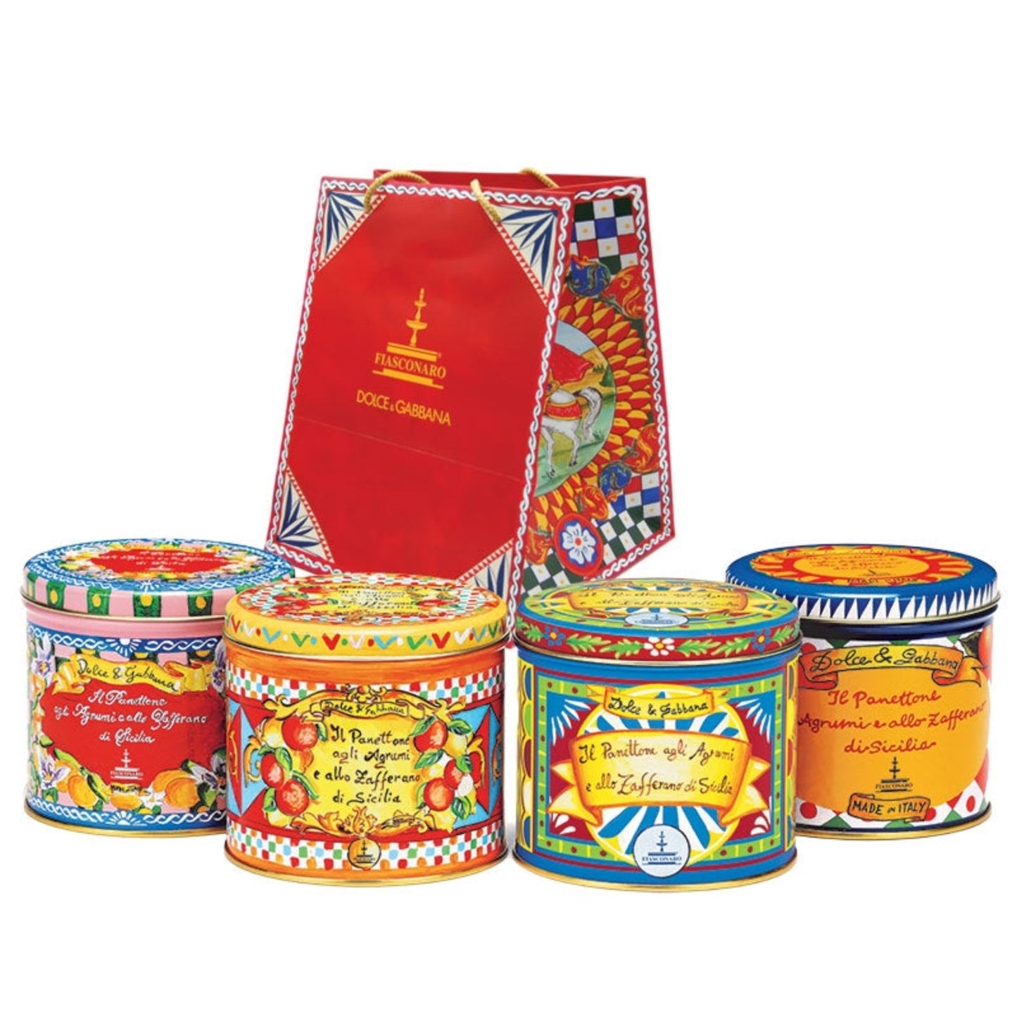 Panettone mit Zitrusfrüchten und sizilianischem Safran FIASCONARO und DOLCE&GABBANA 100g - 500g - 1kg