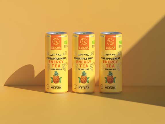 SEICHA Bio Energy Tee Dose Limette & Ingwer und Ananas & Minze - 250ml