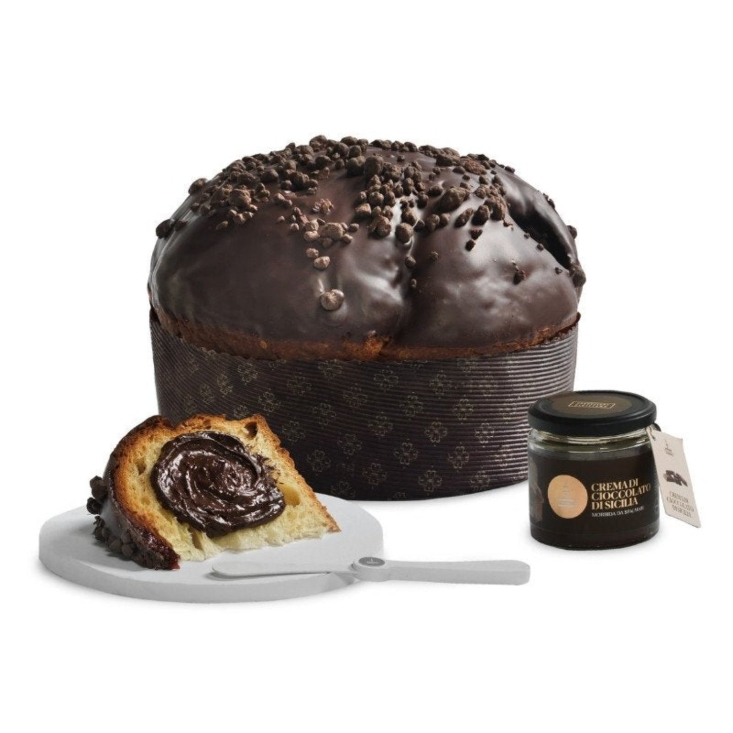 ORO NERO SUBLIME "PANETTONE CREMA NERO SUBLIME AL CIOCCOLATO DI SICILIA FIASCONARO