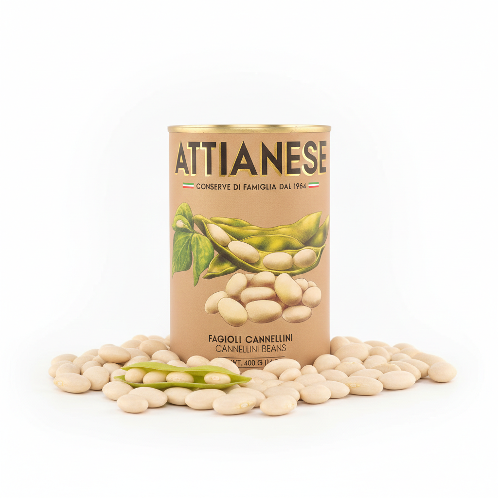 ATTIANESE Cannellini Bohnen 400g - Die Eleganz der italienischen Küche