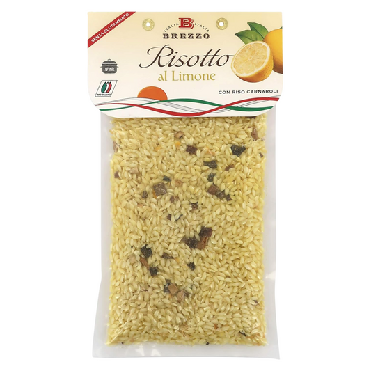 BREZZO Fertigen Risotto: Zitronen-Risotto, Piemonteser Haselnuss-Risotto und Cacio e Pepe-Risotto - 300g