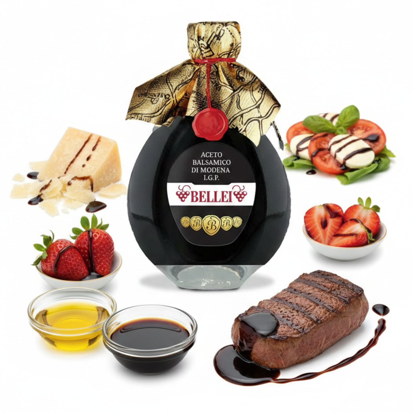 Dichter Balsamico-Essig Scudi Oro für Gourmet-Küche – Exklusive italienische Feinkost von Bellei im Hollenstein Shop Niederlenz