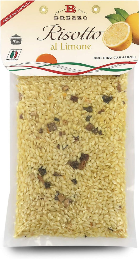 BREZZO Fertigen Risotto: Zitronen-Risotto, Piemonteser Haselnuss-Risotto und Cacio e Pepe-Risotto - 300g