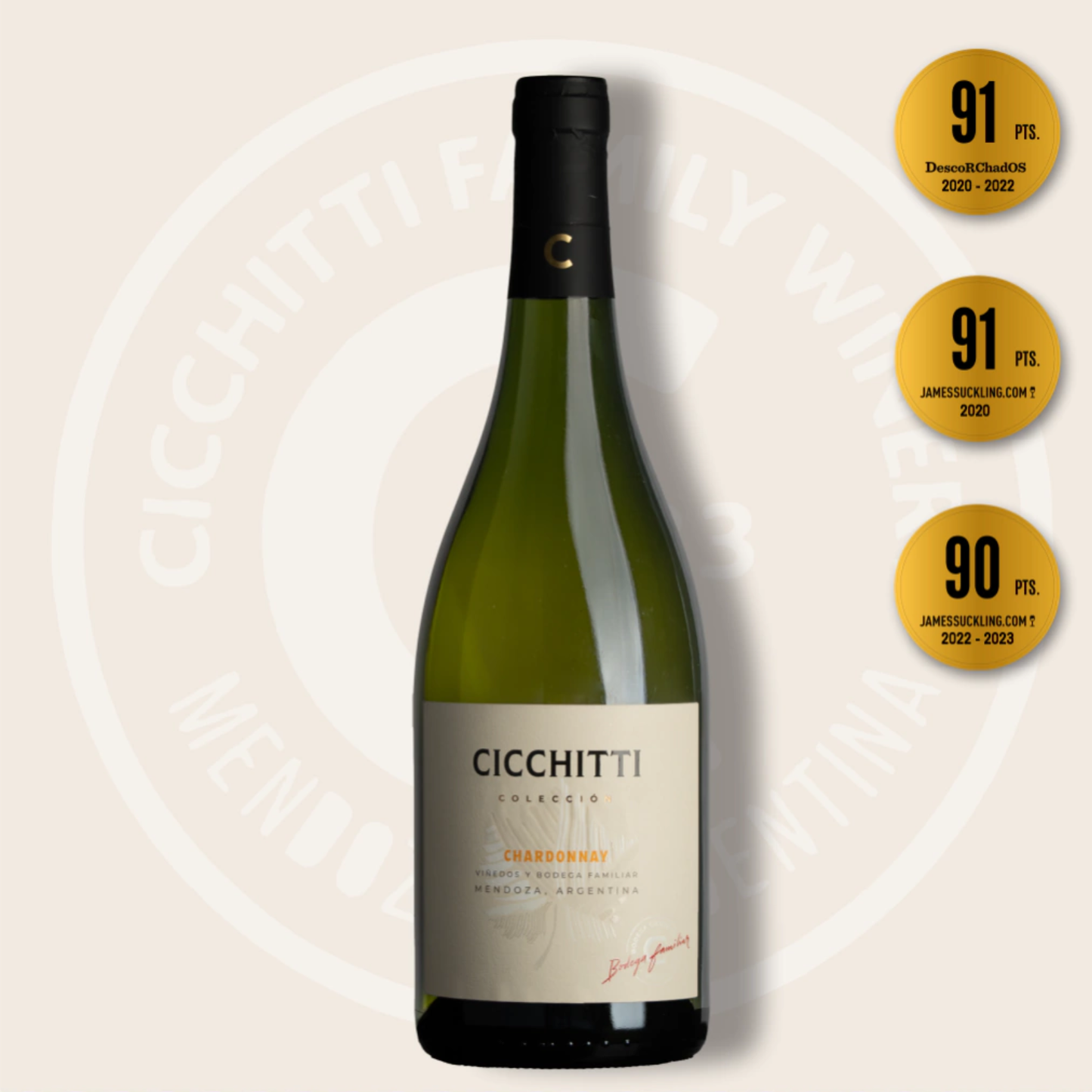 CICCHITTI Colección Chardonnay – Ausdrucksstarke Eleganz aus Mendoza 75cl.