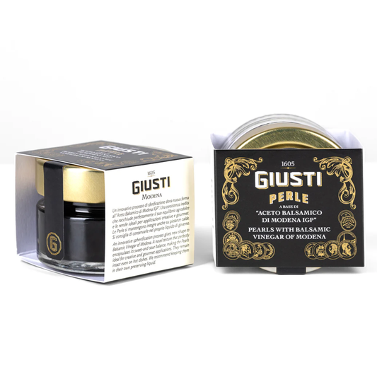 GIUSEPPE GIUSTI Balsamico Perlen:Das schwarze Gold von Modena - 50g