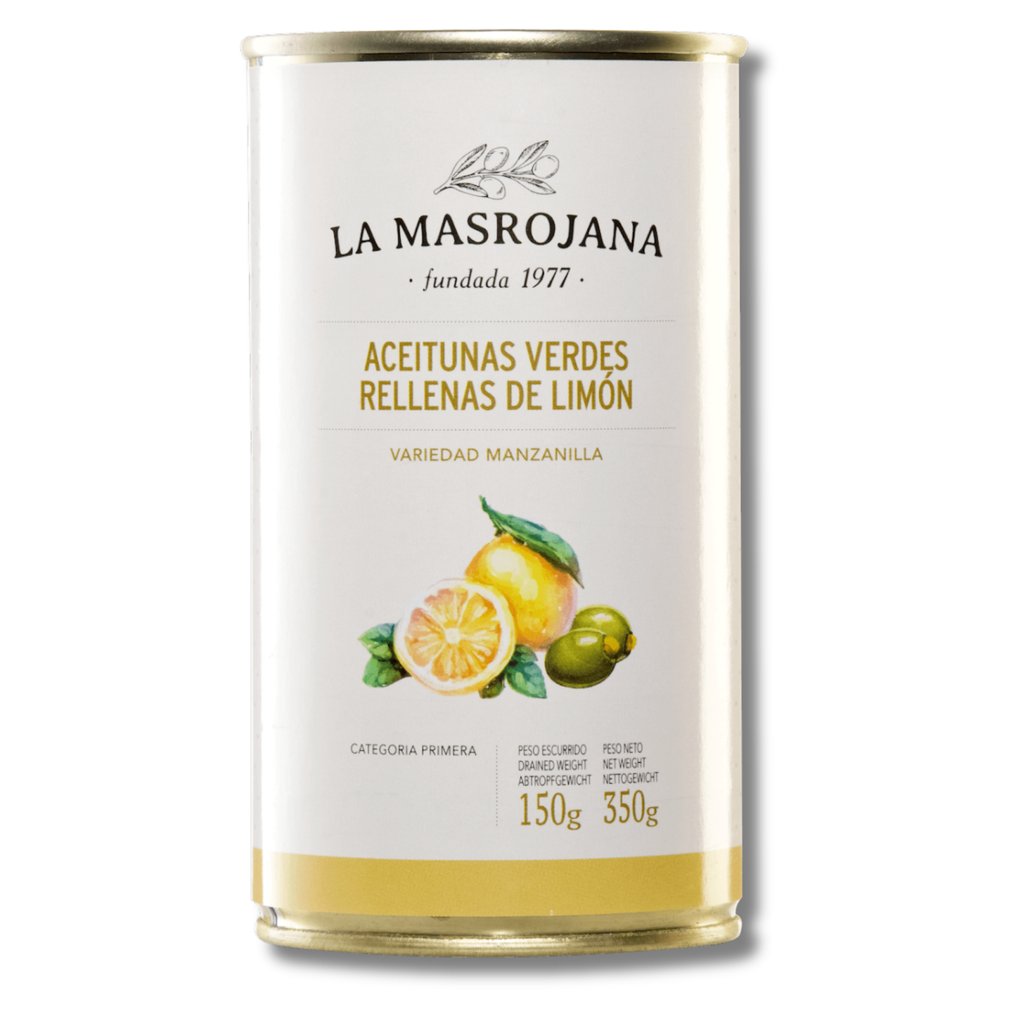 LA MASROJANA Oliven gefüllt mit Zitrone 350g