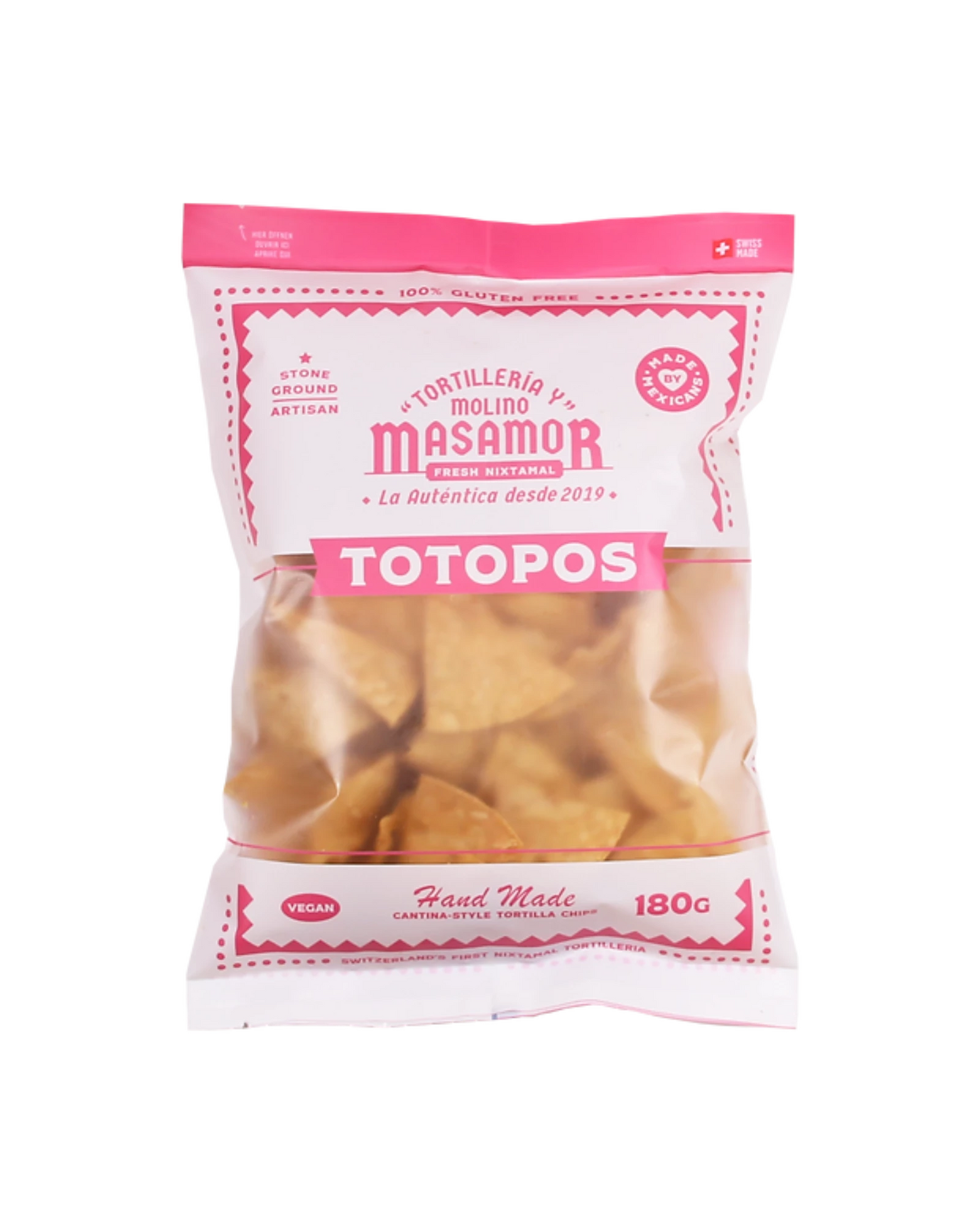 MASAMOR Totopos (Tortilla-Chips) - Gelbe und Blaue Mais - Mexikanische Produkte