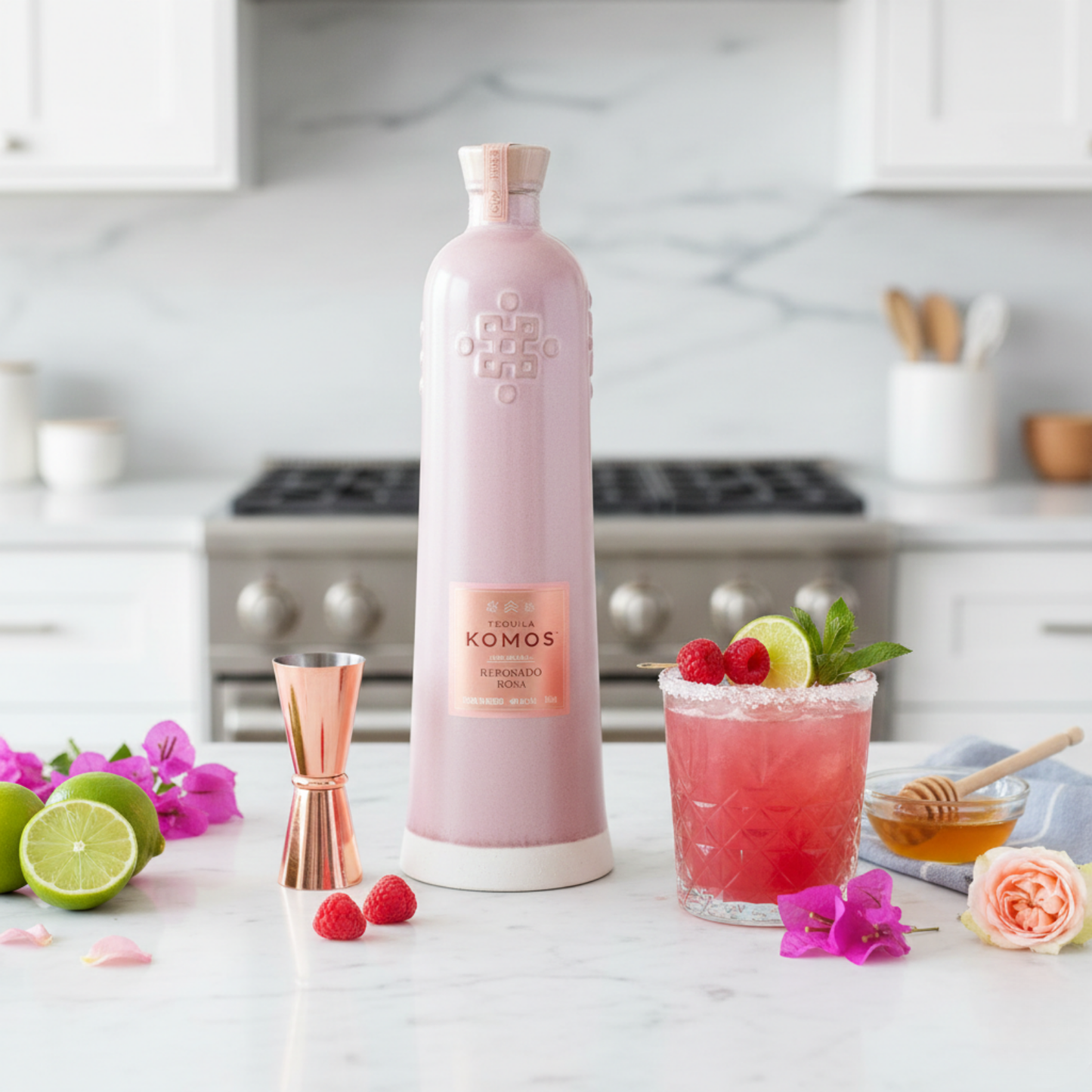 KOMOS Tequila Reposado Rosa – Ultra Premium 70cl