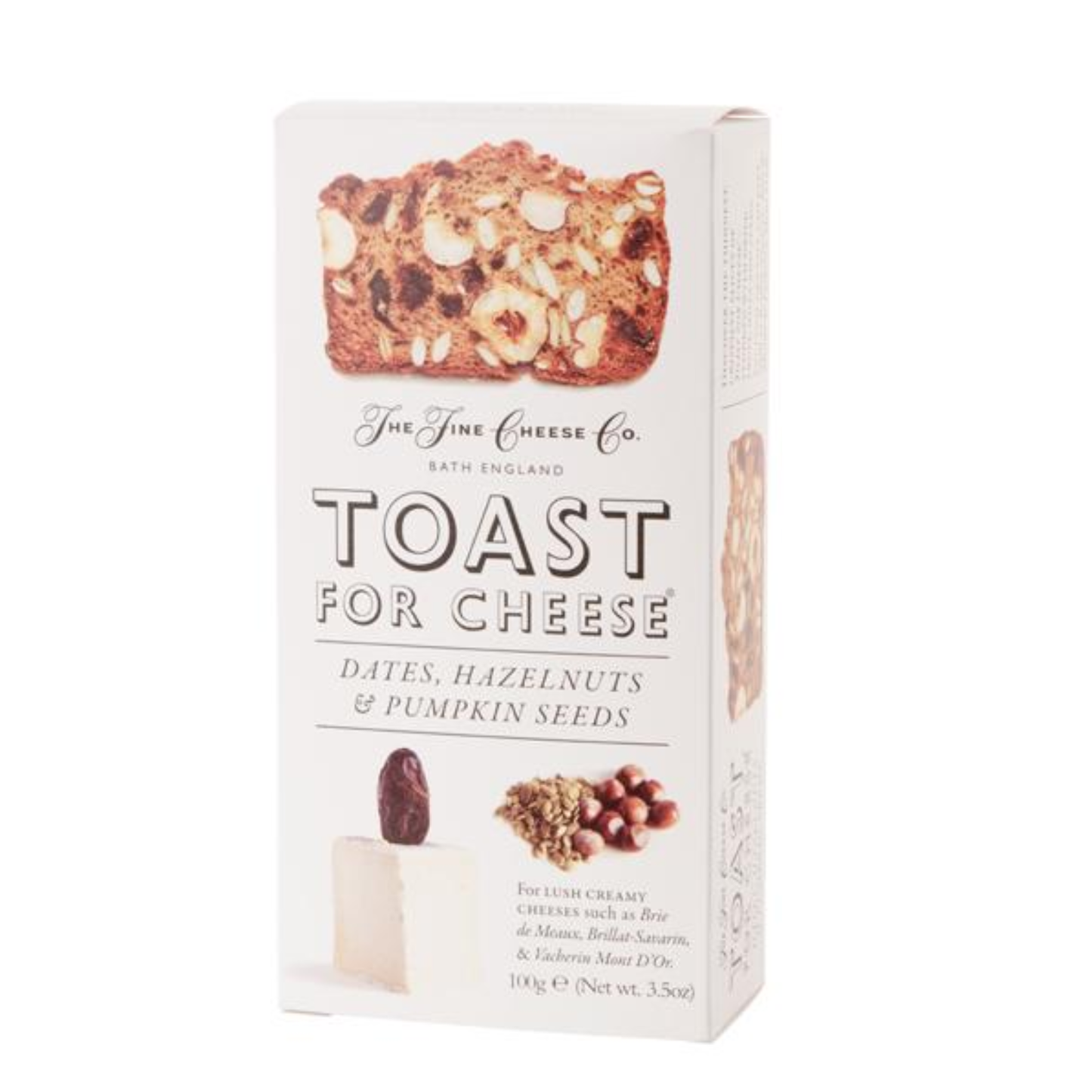 THE FINE CHEESE CO. Toast für Käse mit Datteln, Haselnüssen & Kürbiskernen - 100g