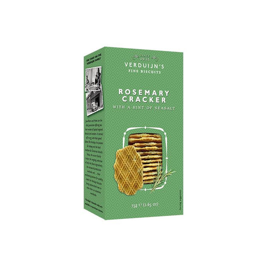 VERDUIJN'S Rosmarin Waffel Salzig (75g) | Gourmet Cracker für Käseplatten