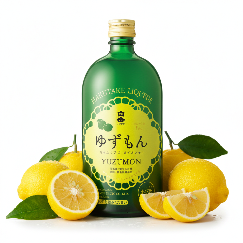HAKUTAKE Shochu Yuzumon - Premium Yuzu Likör 720ml