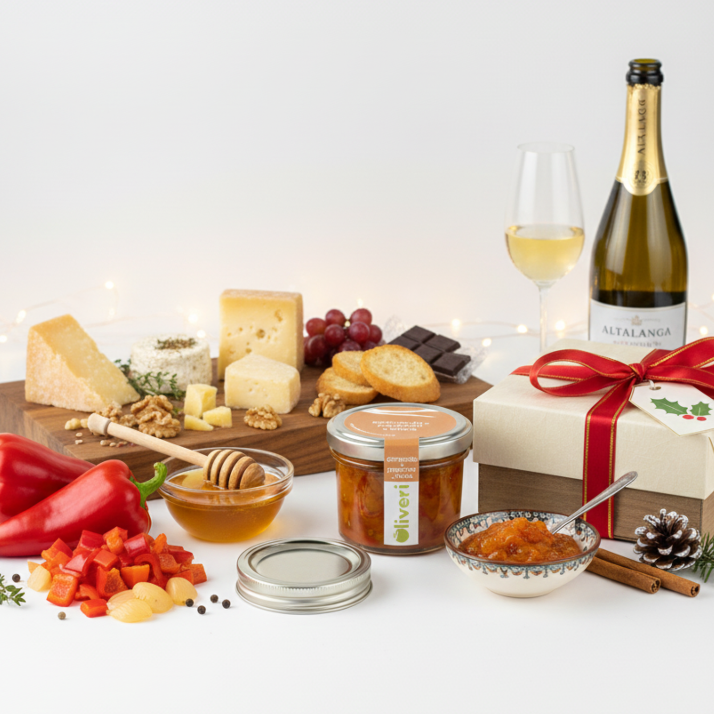 Olivieri Compota zu Käseplatte. Exklusiver Chutney für Ziegenkäse und Hartkäse