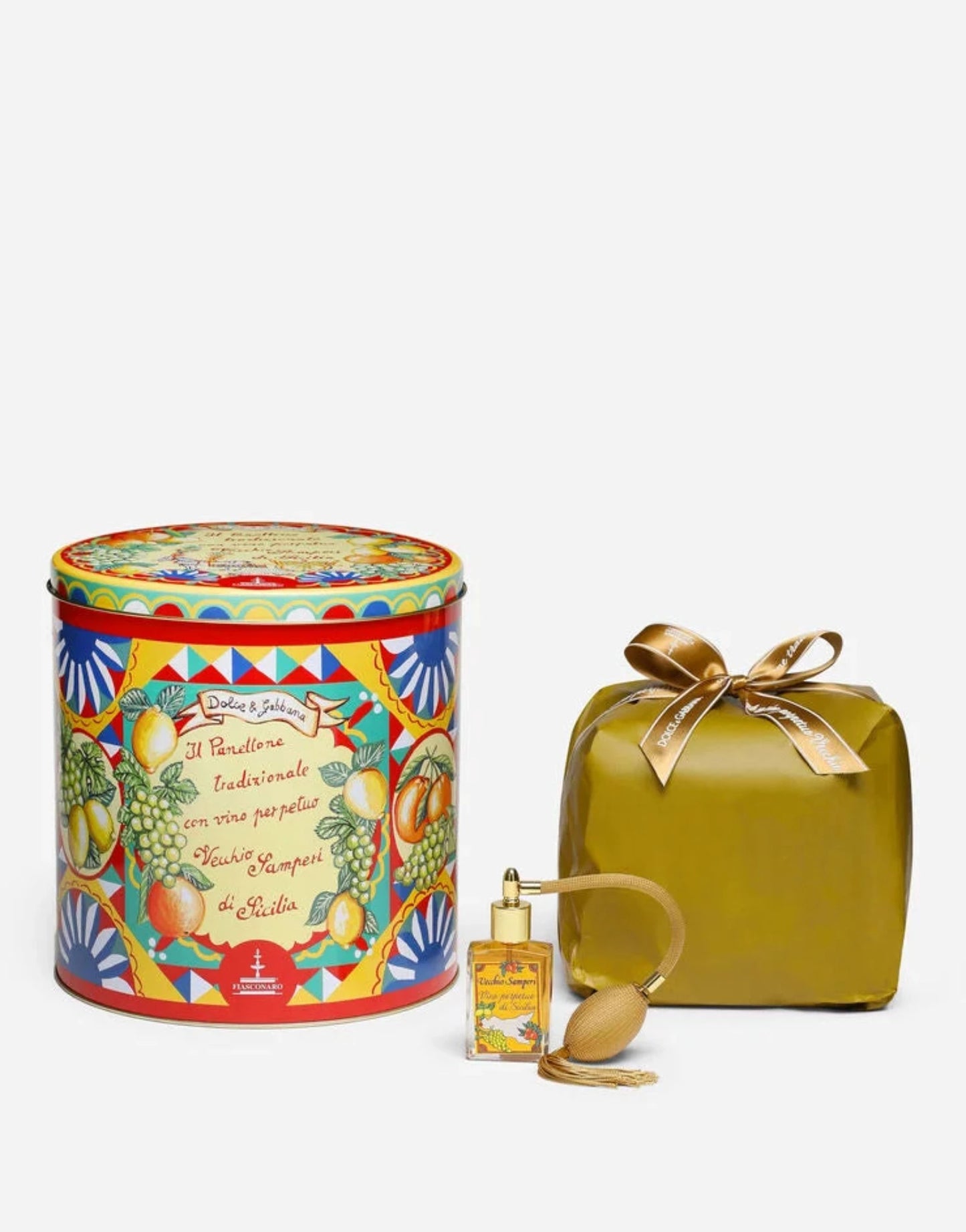 D&G FIASCONARO TRADITIONELLER PANETTONE MIT VECCHIO SAMPERI PERPETUAL WEIN