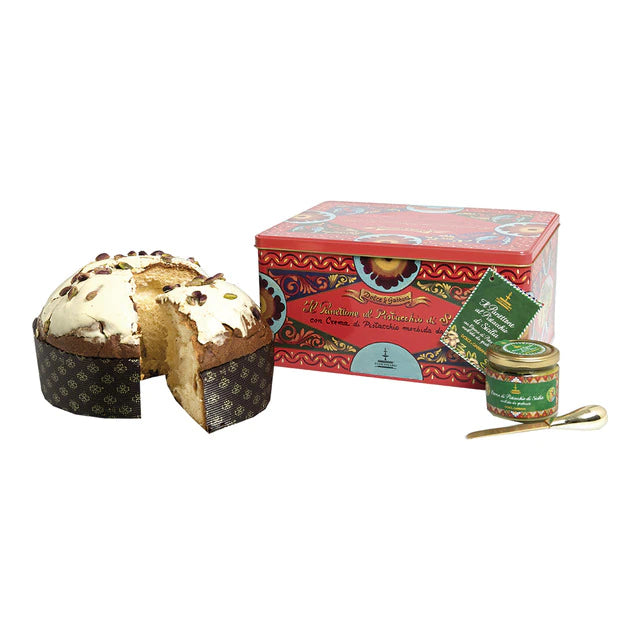 FIASCONARO+DOLCE&GABBANA PANETTONE MIT SIZILIANISCHEN PISTAZIEN 600g - 1kg