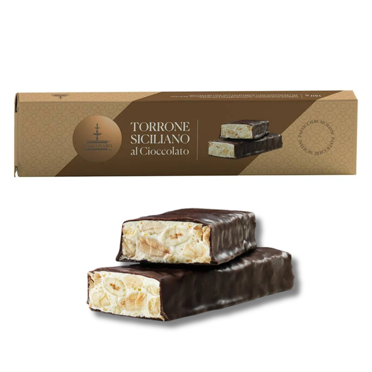 FIASCONARO Luxus-Geschenkset "Gift Box Montenero" (Präsenter mit Panettone, Schokoladentorrone & Zitronenmarmelade)