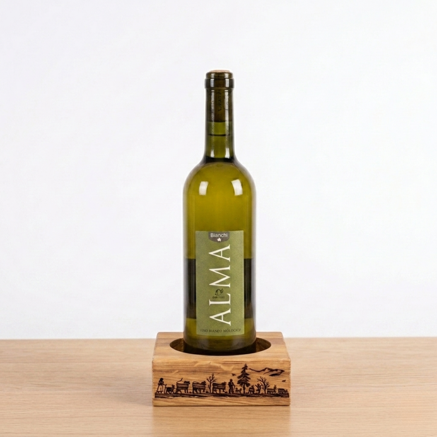 Design-Weinhalter aus Eichenholz – Schweizer Tradition für Ihren Genusstisch