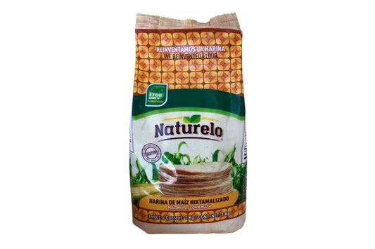 NATURELO Nixtamalisiertes Maismehl aus 100% natürlichem Mais - 1kg