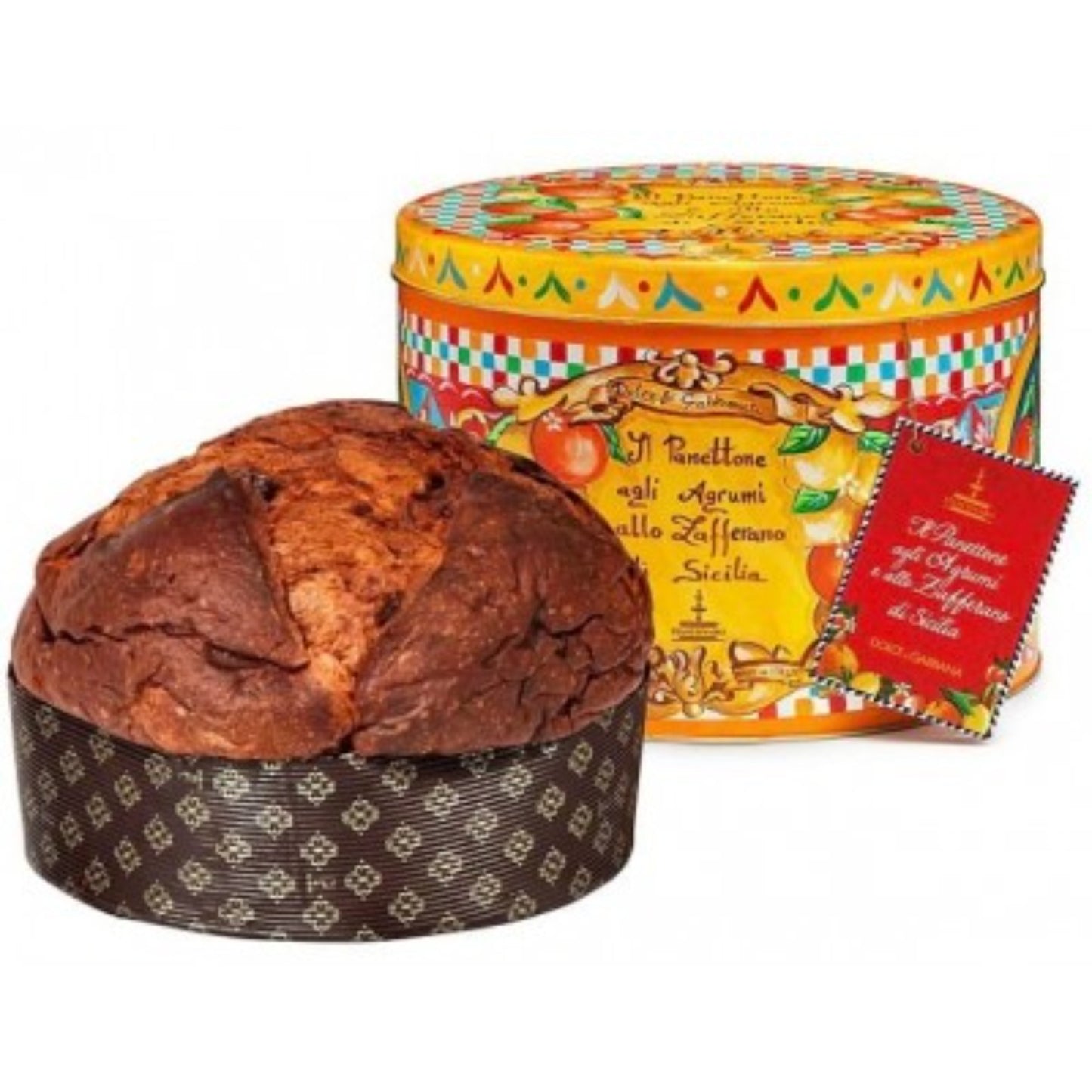 Panettone mit Zitrusfrüchten und sizilianischem Safran  FIASCONARO und DOLCE&GABBANA 100g - 500g - 1kg