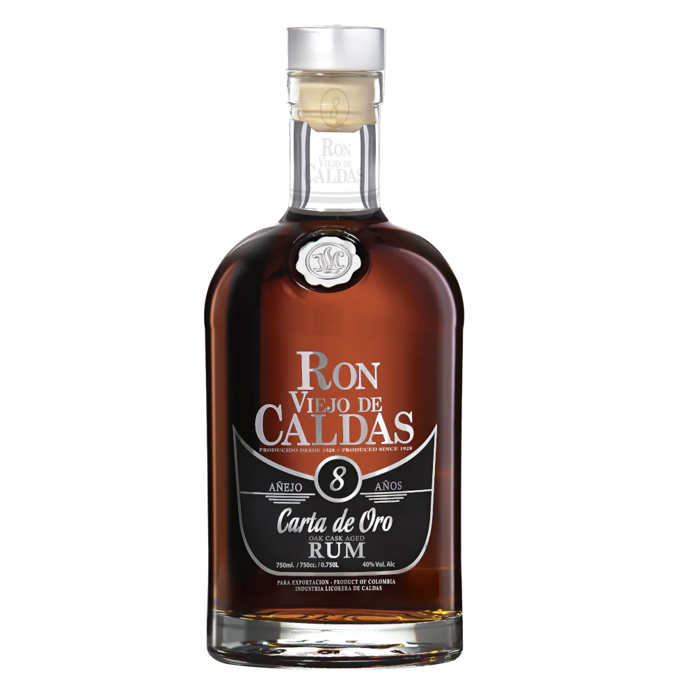 Ron Viejo De Caldas Carta de Oro 8 Jahre 40%vol. -  700ml