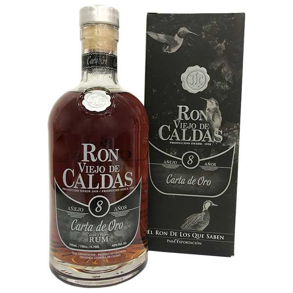 Ron Viejo De Caldas Carta de Oro 8 Jahre 40%vol. -  700ml