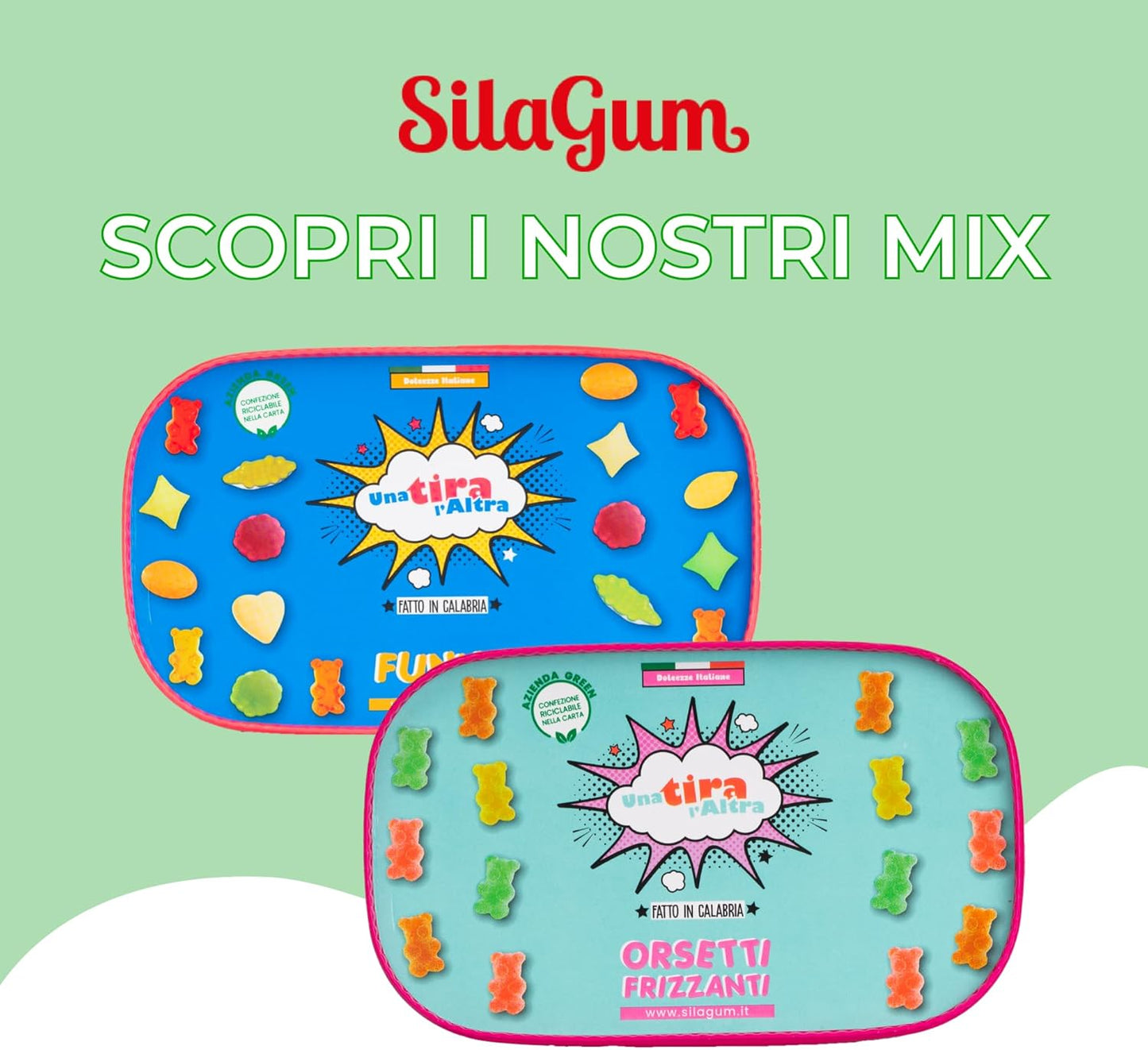 SilaGum Orsetti Frizzanti – Fruchtige Gummibärli aus Kalabrien - 450g