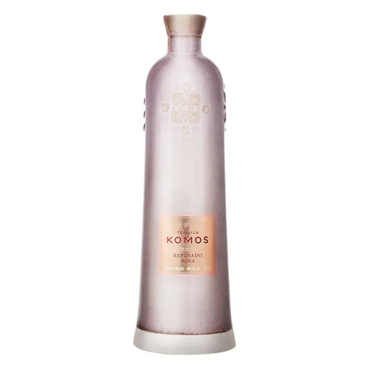 Tequila Komos Reposado Rosa 70cl - Exklusive handgefertigte Keramikflasche aus Mexiko
