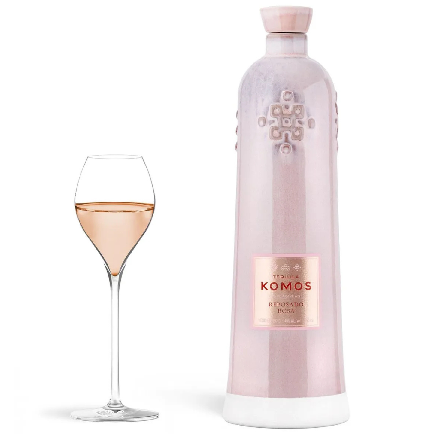 Tequila Komos Reposado Rosa 70cl - Exklusive handgefertigte Keramikflasche aus Mexiko online schweiz