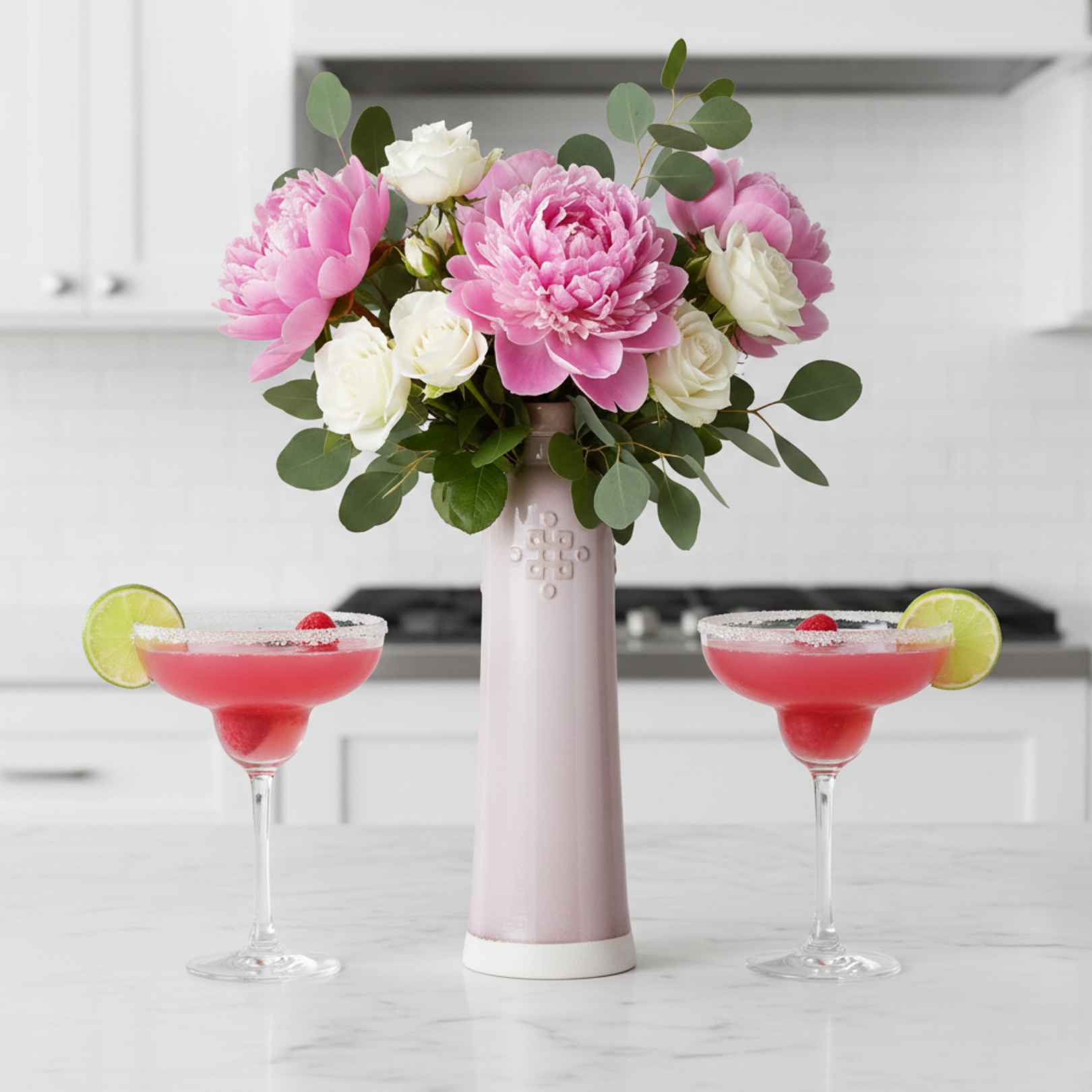 Tequila Komos Reposado Rosa 70cl - Exklusive handgefertigte Keramikflasche aus Mexiko inklusive edler Keramikflasche
