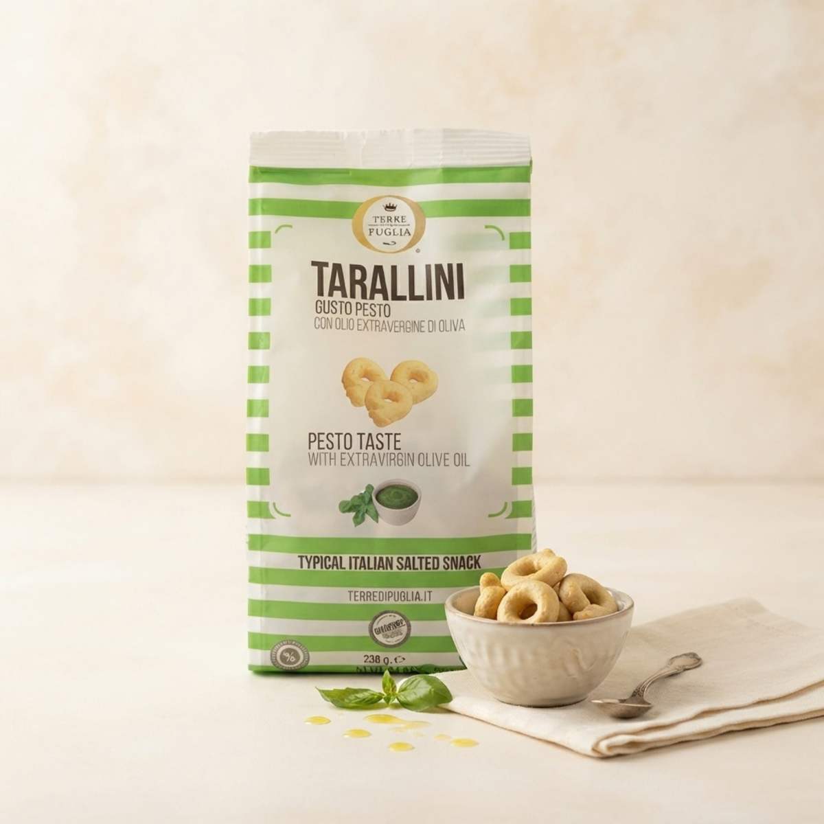 TERRE DI PUGLIA Tarallini - Traditionelle Apulische Snacks 230g
