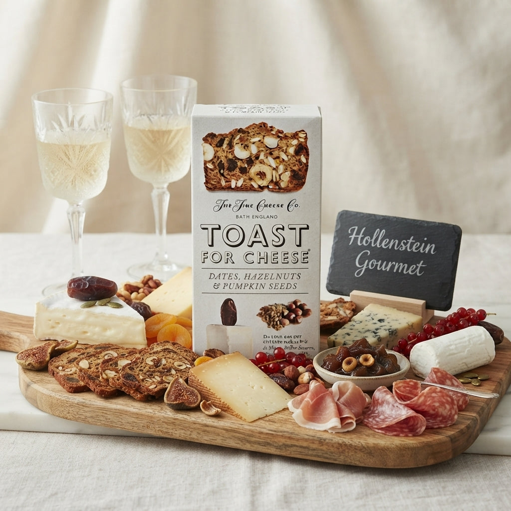 THE FINE CHEESE CO. Toast für Käse mit Datteln, Haselnüssen & Kürbiskernen - 100g
